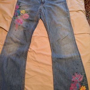 Allen B. Embroidered denim by Allen Schwartz
